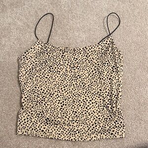 Gaze Leopard Print Camisole with Black Straps
